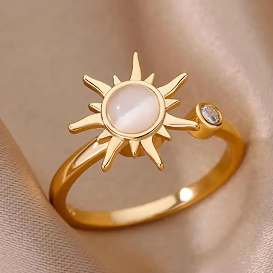 Solar Opal Ring