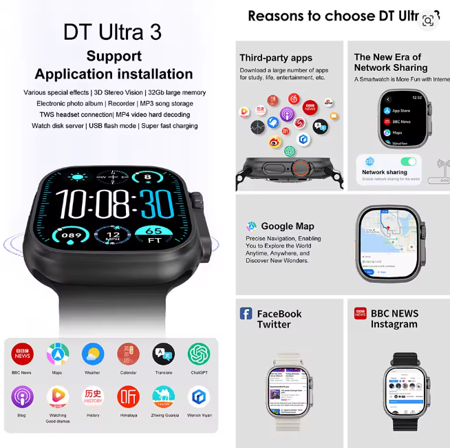 7+1 Smart Watch X10 Ultra 3 Sport Watch for men Women Bluetooth Phone Call SmartWatch DIY watch Faces Waterproof Smart Bracelet